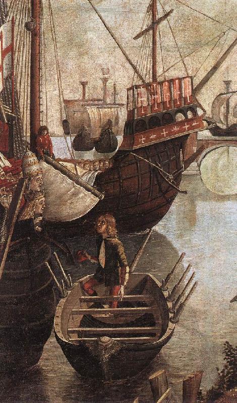 CARPACCIO, Vittore The Arrival of the Pilgrims in Cologne (detail) oil painting image
